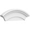 Ekena Millwork Arched Architectural Grade PVC Pediment, 24"W x 10"H x 2-3/4"P PEDP024X100ARD00 - alternate 1